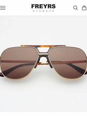 Brown Women’s Tortoise/Hold Aviator Sunglasses